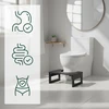 Relaxdays Sulankstoma bambukinė klozeto kėdutė