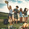 Relaxdays Sulankstoma kempingo taburetė su krepšiu