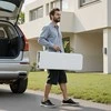 Vevor Sulankstoma plastikinė lauko sodo suoliukas 183 cm balta
