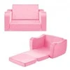Vevor Sulankstoma vaikiška sofa 2-in-1, rožinė