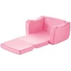 Vevor Sulankstoma vaikiška sofa 2-in-1, rožinė