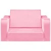 Vevor Sulankstoma vaikiška sofa 2-in-1, rožinė