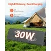 Vevor Sulankstomas 30W saulės kolektorius, USB ir Type-C