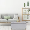 Relaxdays Sulankstomas daiktadėžės suoliukas su medinėmis kojelėmis