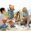 Relaxdays Sulankstomas pirkinių vežimėlis