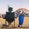 Relaxdays Sulankstomas pirkinių vežimėlis