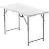 VEVOR Sulankstomas plastikinis stalas 122cm vidaus ir lauko naudojimui