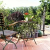 Relaxdays Sulankstomas sodo stalas su ratano imitacija