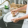 Relaxdays Sulankstomos bambukinės lėkščių džiovyklos