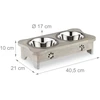 Relaxdays Šunų dubenėliai kaulo formos stove