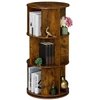 Relaxdays Tamsiai ruda besisukanti knygų lentyna
