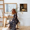 Relaxdays Tamsiai ruda sieninė spintelė LAMELL