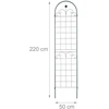 Relaxdays Tamsiai žalių grotelių rinkinys iš 2 vnt. 220 cm