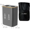Relaxdays Taros butelių surinktuvas 160 l