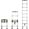Vevor Teleskopinės kopėčios 8,5 ft su vieno mygtuko įtraukimu