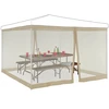 Relaxdays Tinklelis nuo uodų 3x3 m paviljonui, smėlio spalvos