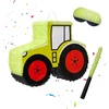 Relaxdays Traktoriaus piñata su lazda ir kauke