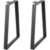 Vevor Trapezoidinės plieninės stalo kojos 406 mm, 2 vnt.