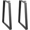 Vevor Trapezoidinės plieninės stalo kojos 406 mm, 2 vnt.