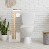 Relaxdays Tualetinio popieriaus laikiklio ir šepečio komplektas su lentynėle