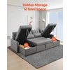 Vevor U formos 6 vietų miegamoji sofa pilka
