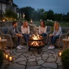 Relaxdays Ugniakuras su kibirkščių gaubtu