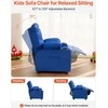 Vaikiška recliner sofa su puodelių laikikliais