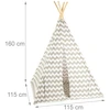 Relaxdays Vaikiška žaidimų palapinė teepee