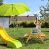 Relaxdays Vaikiškas pikniko stalas su suolais, baltas