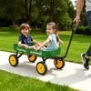 Vevor Vaikų vagonėlis su rankena, 101 cm, žalias