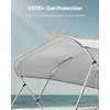 Vevor Valčių biminų uždangalas 96"L x (97"-103")W šviesiai pilkas
