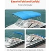 Vevor Valtis bimini stogelis 4 lankų 96x91-96 cm mėlynos spalvos