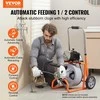 Vevor Vamzdžių valymo mašina 23m su automatinio padavimo ir ratukais