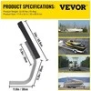 Vevor Aliuminės C formos valties gidų juostos – komplektas (2 vnt.), aukštis 52 cm, reguliuojamas plotis ±19 cm