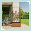 Relaxdays Vazonas su grotelėmis ir stogeliu