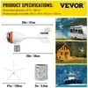 Horizontalios ašies vėjo jėgainė, generatorius Vevor 12V 800W, 3 menčių