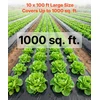 VEVOR 0,1 mm juoda polietileno plėvelė 3,05 x 30,48 m