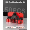 VEVOR 58 dalių 5/8" T formos griovelio prispaudimo rinkinys