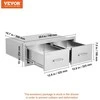 Vevor 75x25 cm BBQ stalčius su spintele