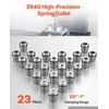 VEVOR ER40 įvorių rinkinys 3,2–25,4 mm, 23 vnt.