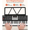 VEVOR Skaitmeninis pianinas 61 klavišo, juodas