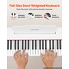 VEVOR Skaitmeninis pianinas 88 klavišų baltas