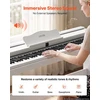 VEVOR Skaitmeninis pianinas 88 klavišų baltas