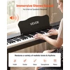 VEVOR Skaitmeninis pianinas 88 klavišų su stovu, juodas