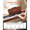 VEVOR Skaitmeninis pianinas 88 klavišų su stovu, rudas