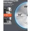 VEVOR Švytuoklinio pjūklo diskas 355,6 mm 66T