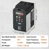 Vevor VFD 1 AG 0.75 kW 220 V dažnio keitiklis