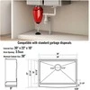 VEVOR virtuvės kriauklė iš nerūdijančio plieno, 30 cm