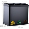 Relaxdays Virtuvės šiukšliadėžė 3 x 8 l