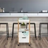 Relaxdays Virtuvinis vežimėlis su stalčiais